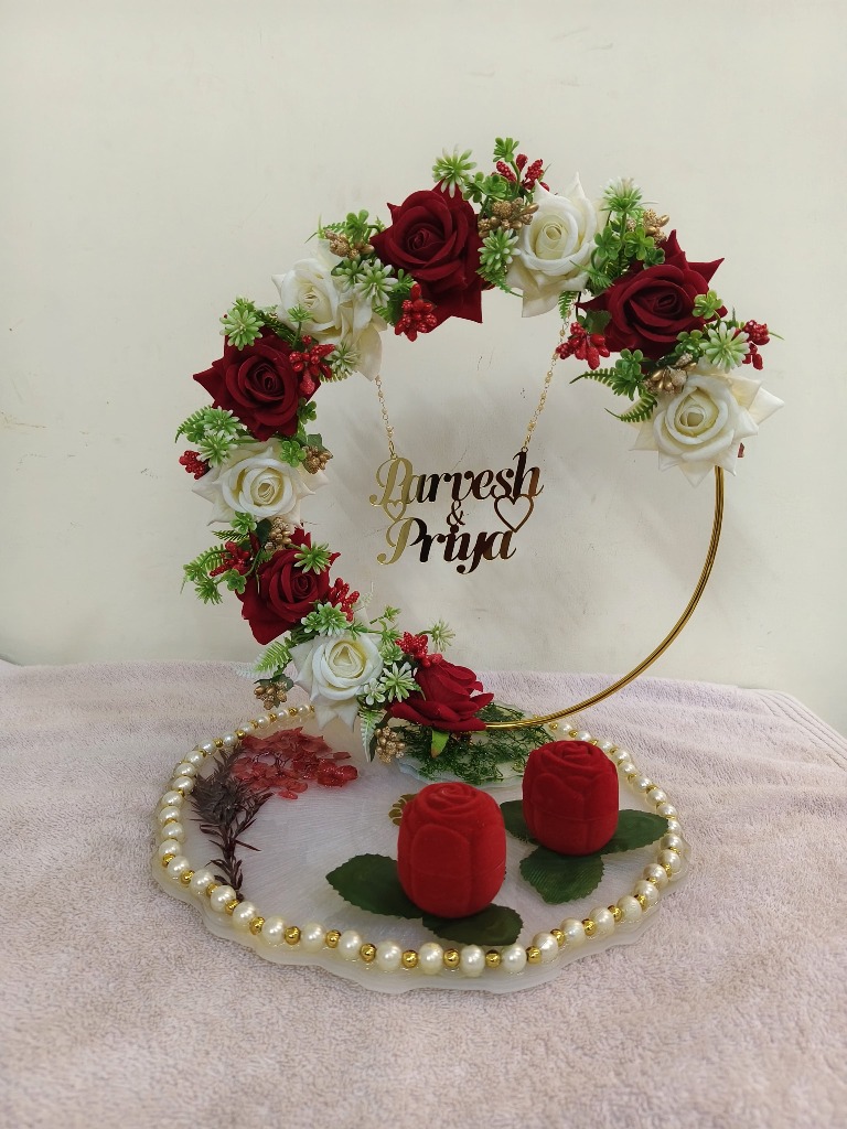 Priya Kalher Handcrafted Ring Ceremony Platter